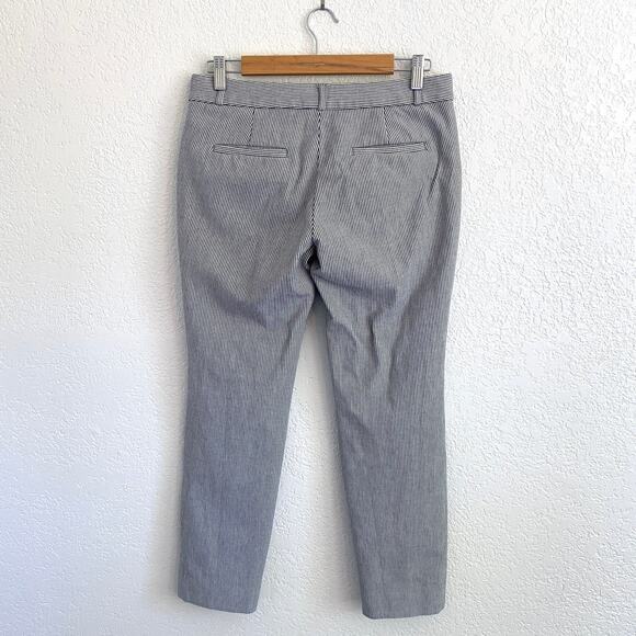 Banana Republic Sloan Trouser Navy White Stripe Stretch Pants Nautical Casual 6 - Picture 4 of 8